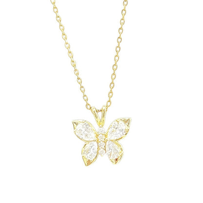 Versatile Zircon-inlaid Commute Clavicle Chain