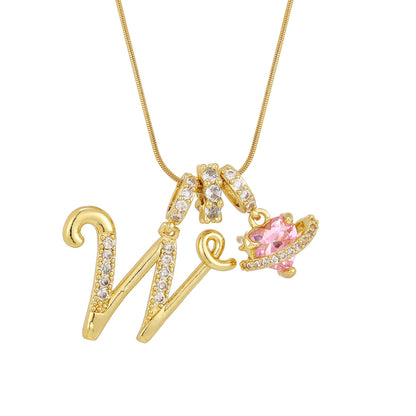 Womens 26-letter Necklace In European And American Styles