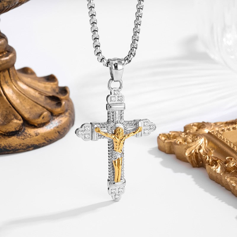 High-end Fully Diamond-studded Mens Necklace