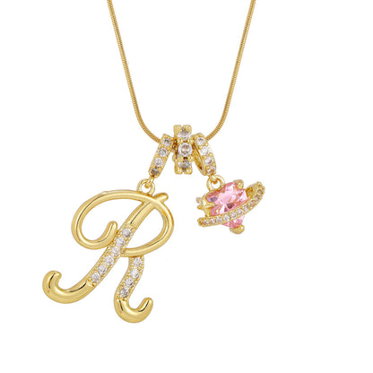 Womens 26-letter Necklace In European And American Styles