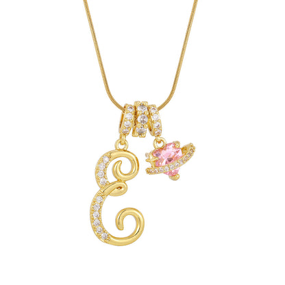Womens 26-letter Necklace In European And American Styles