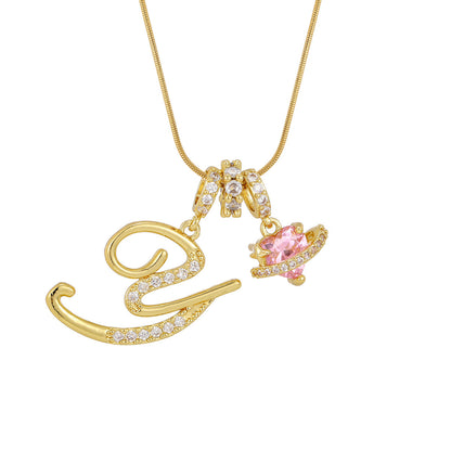 Womens 26-letter Necklace In European And American Styles