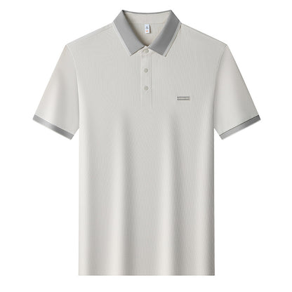 Seamless Ice Silk Mens Short-Sleeve T-Shirt