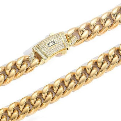 European And American Stainless Steel Cuban Link Bracelet For Men