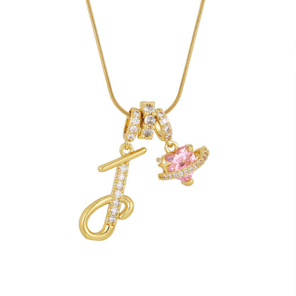 Womens 26-letter Necklace In European And American Styles