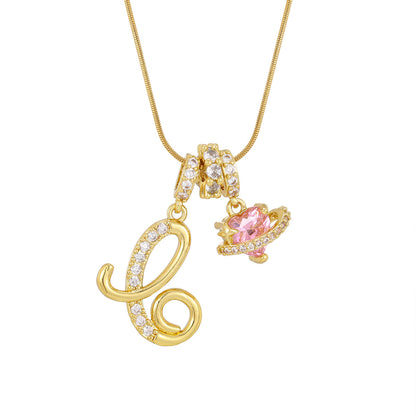Womens 26-letter Necklace In European And American Styles